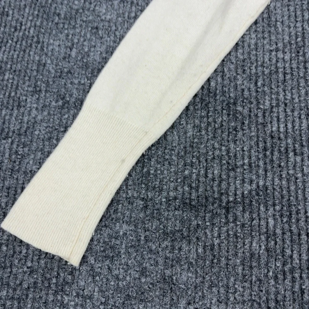 Banana Republic Cardigan Womens‎ S Snow White Wool Cashmere Open Front Draped